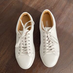 Thursday Boot Co. Women’s Premier Low Top Classic White Leather Sneakers, Size 8